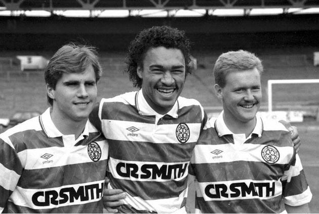 Dariusz Dziekanowski, Paul Elliott and Mikę Galloway 