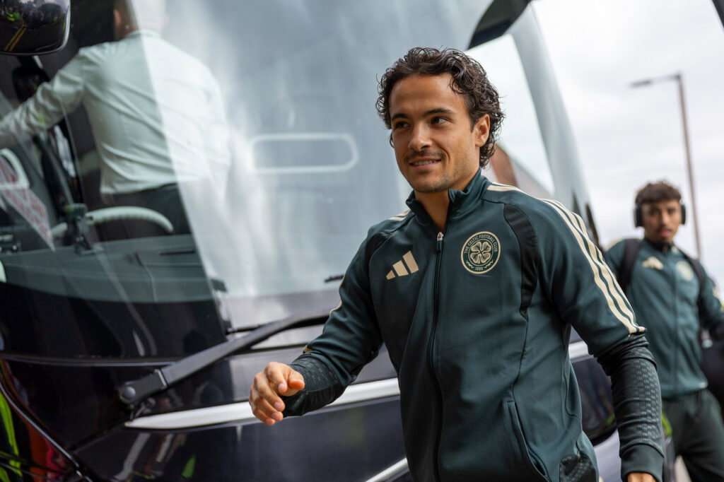 Mika Baur arrives at Tannadice.