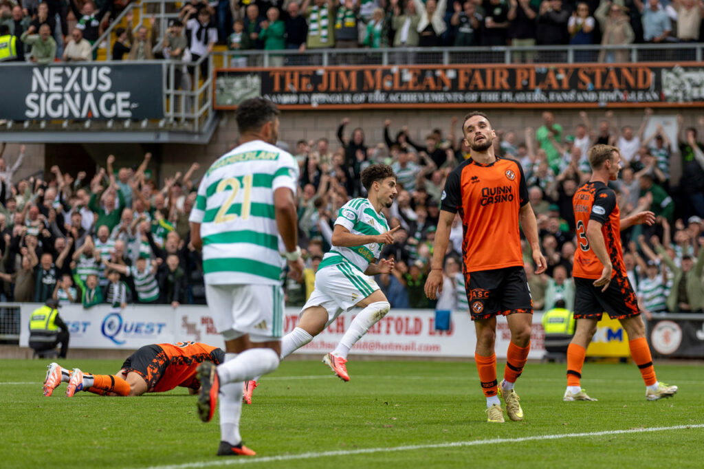 Celtic winger sends emphatic Champions League message before crucial LASK tie Sebastian Tounekti celebrates