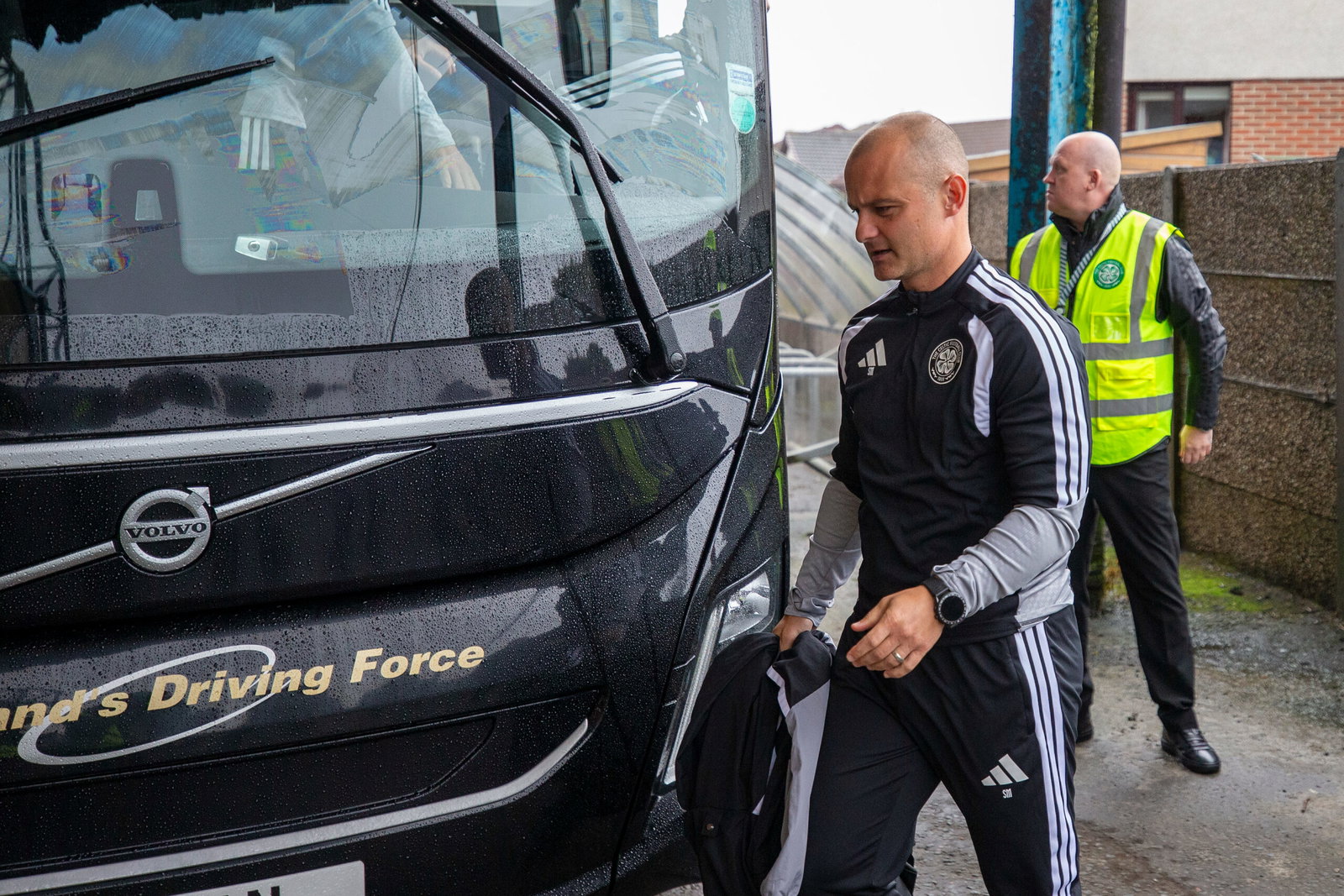 Shaun Maloney arrives at Rugby Park
