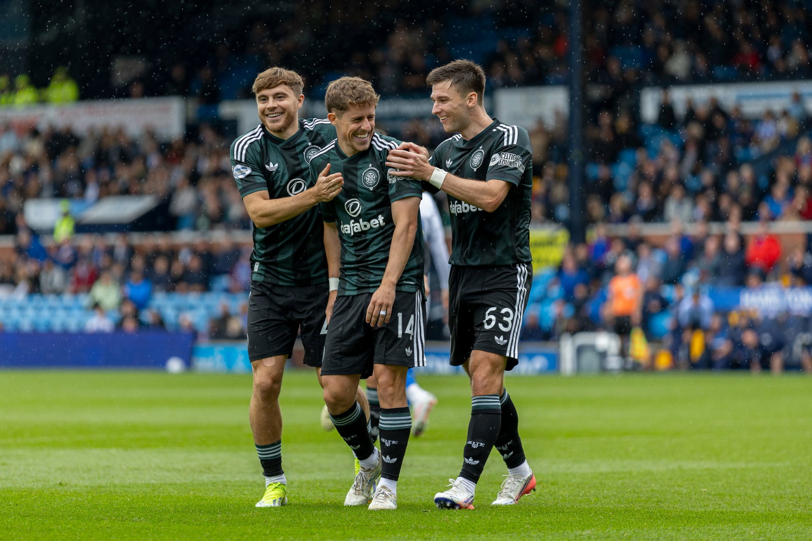Luke McCowan celebrates
