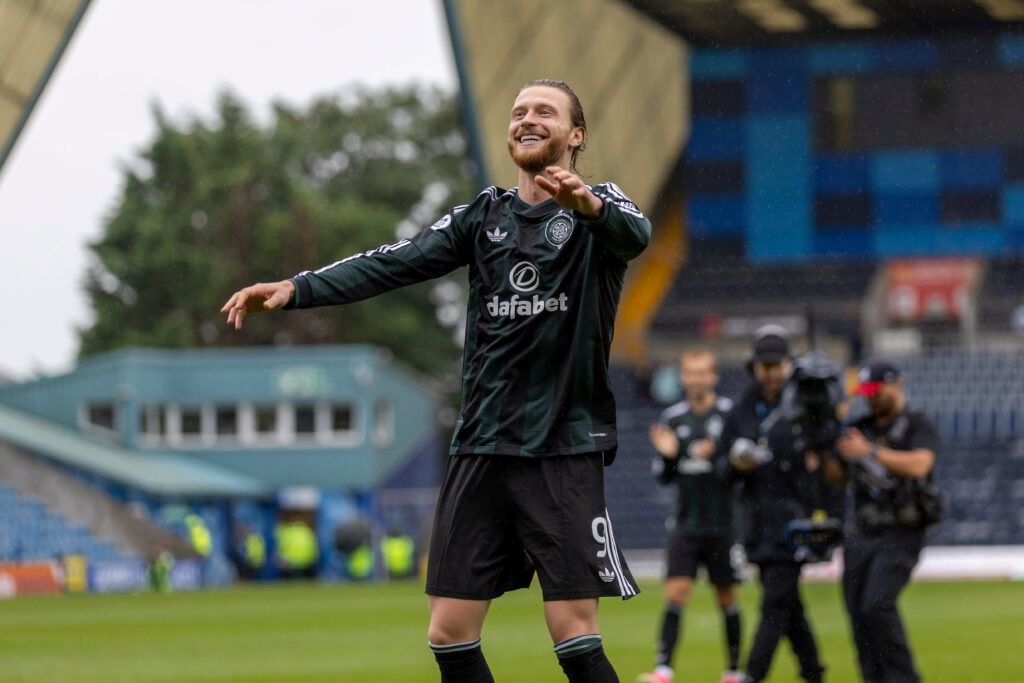 Kasper Hogh celebrates