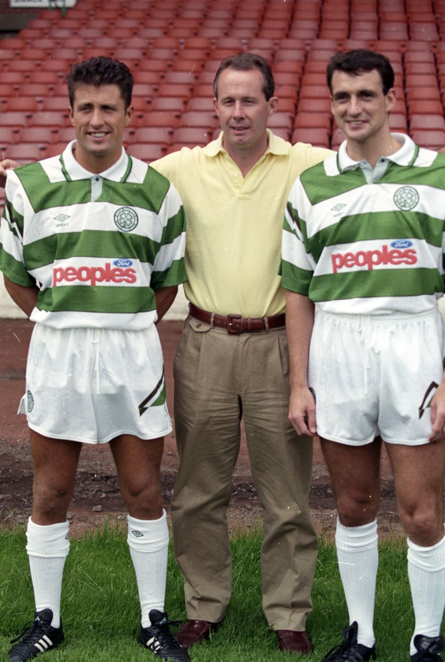 Liam Brady with John Collins and Paul McStay