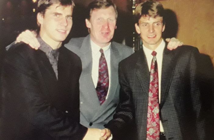 Daurisz Dziekanowski, Billy McNeill and Dariusz Wdowczyk 