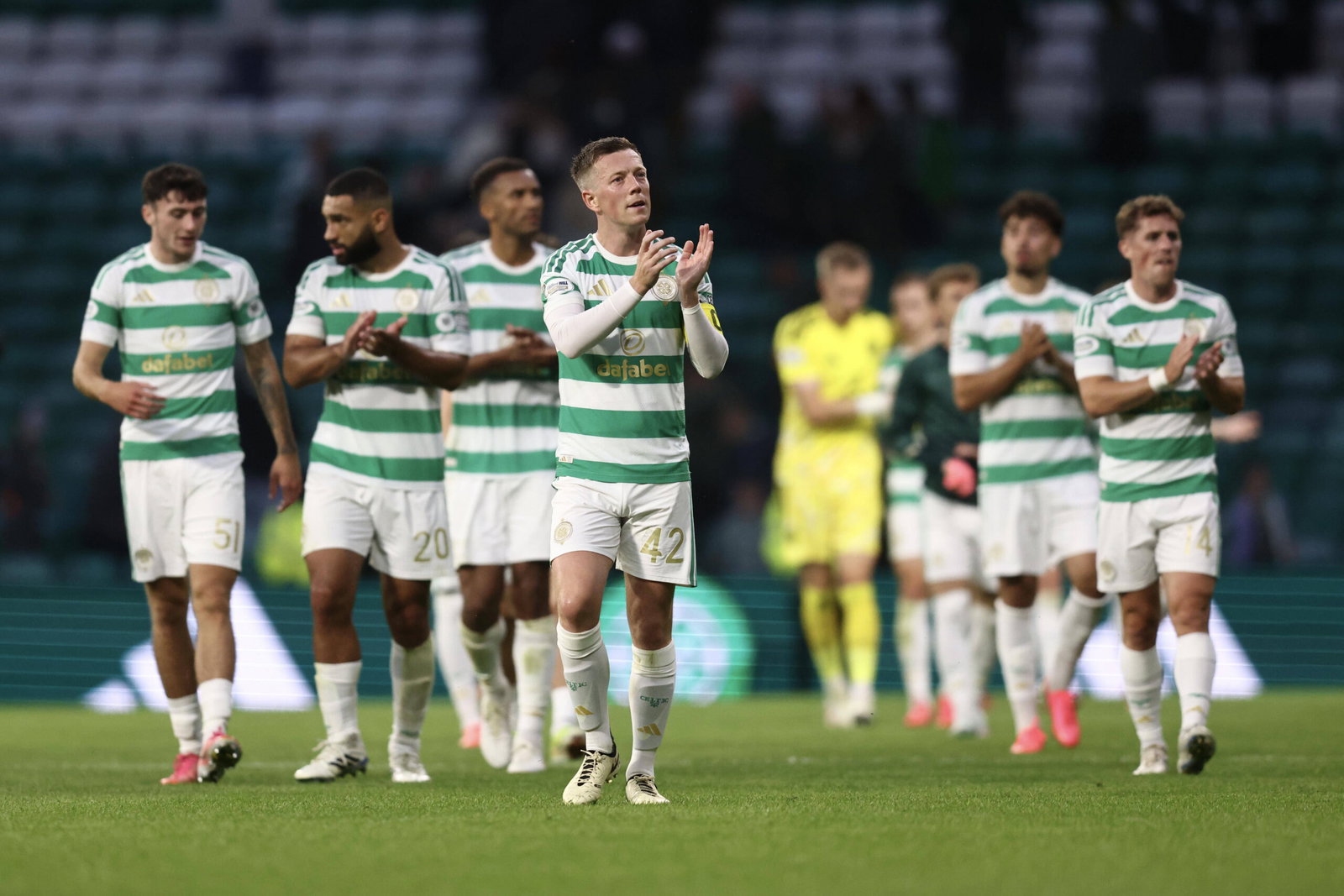 Callum McGregor of Celtic leads the way