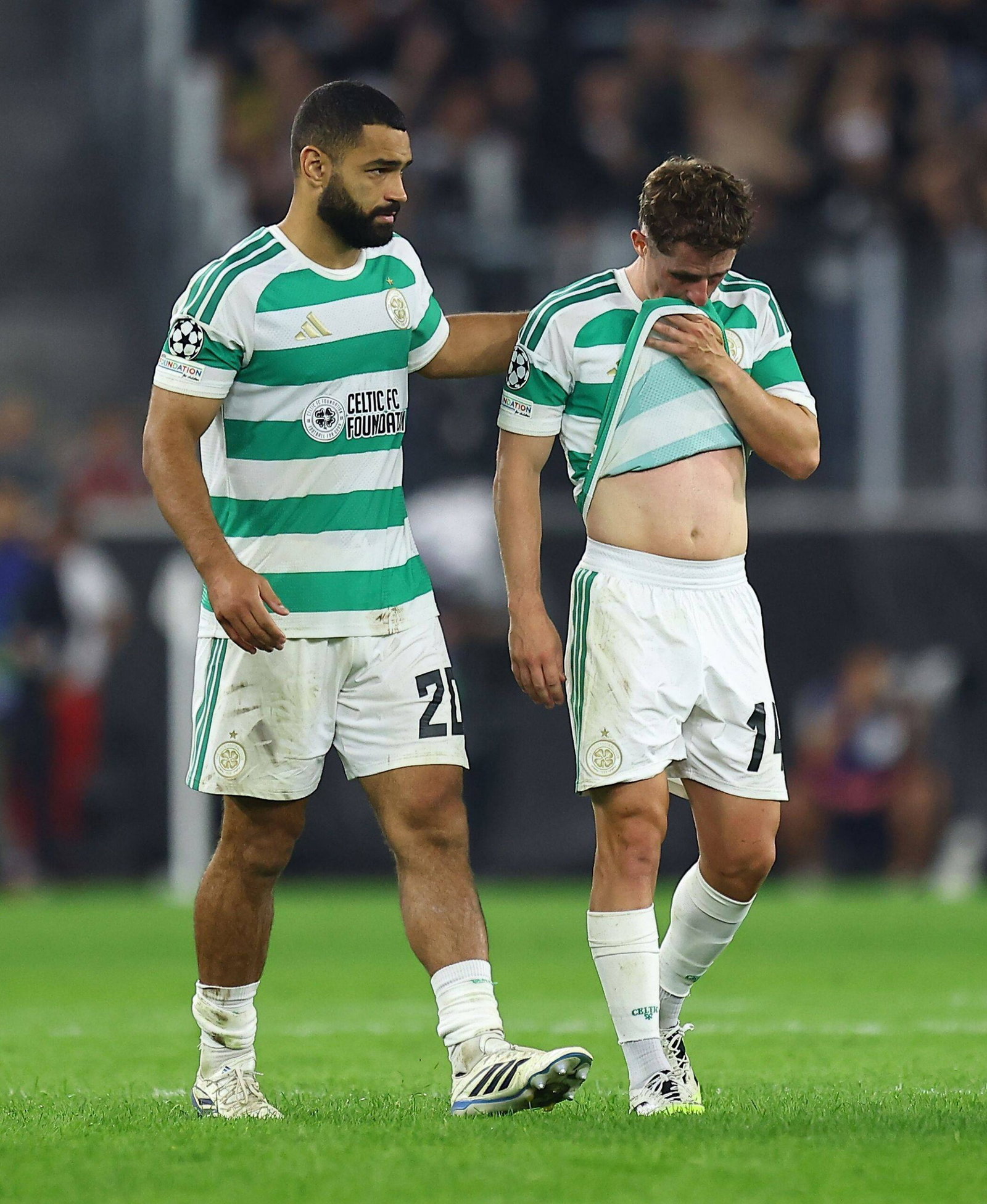 Cameron Carter-Vickers of Celtic and Luke McCowan of Celtic