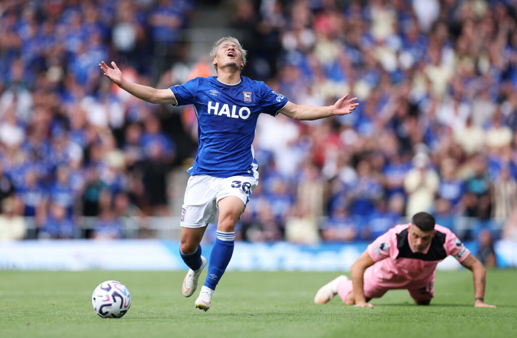Daizen Maeda makes winning competitive debut for Ipswich Town Daizen Maeda of Ipswich Town