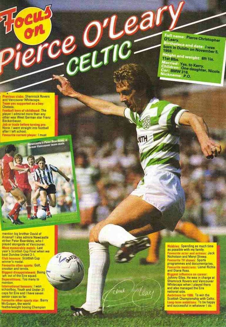 Pierce O’Leary, Celtic FC. 