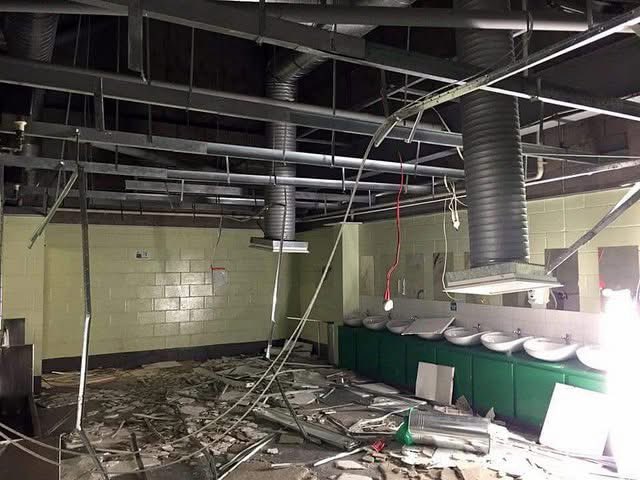 Celtic Park toilets destroyed by Rangers fans in 2016