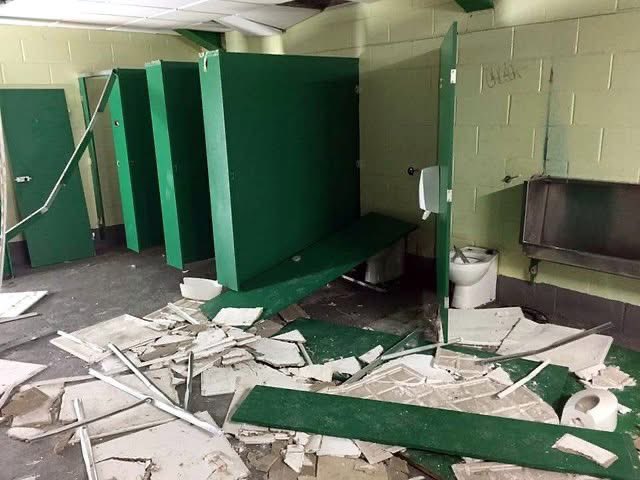 Celtic Park toilets destroyed by Rangers