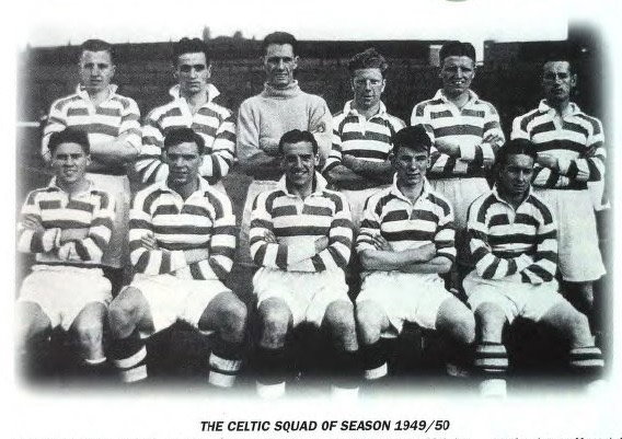The first team photo of Bobby as a Celt (Celtic In The Fifties)