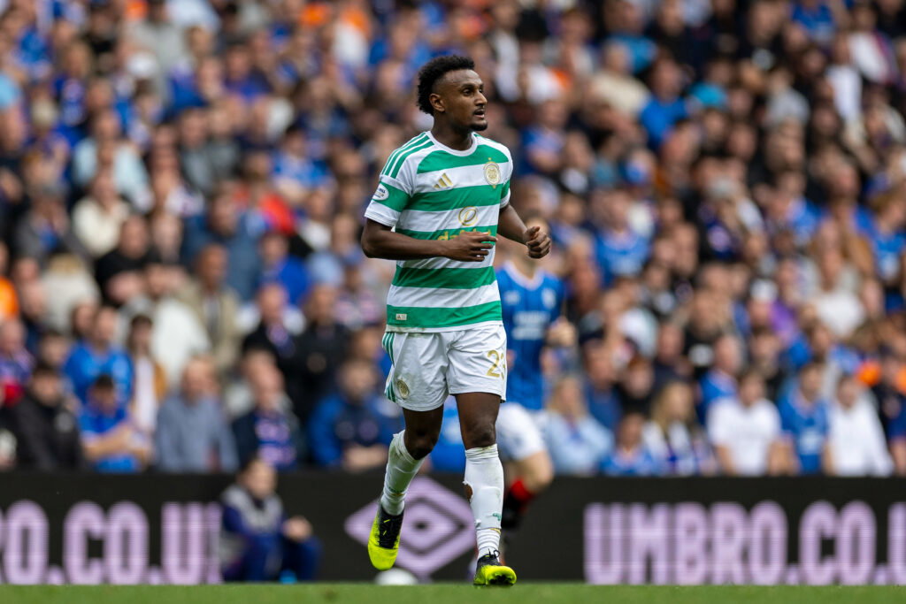 Haissem Hassan of Celtic at Ibrox