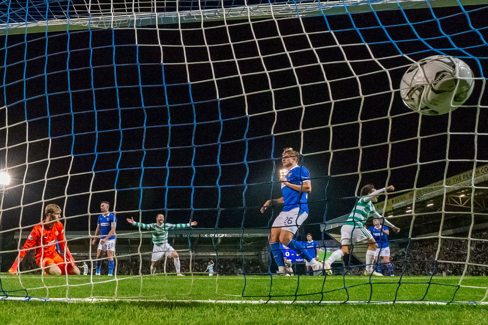 Mika Baur of Celtic celebrates