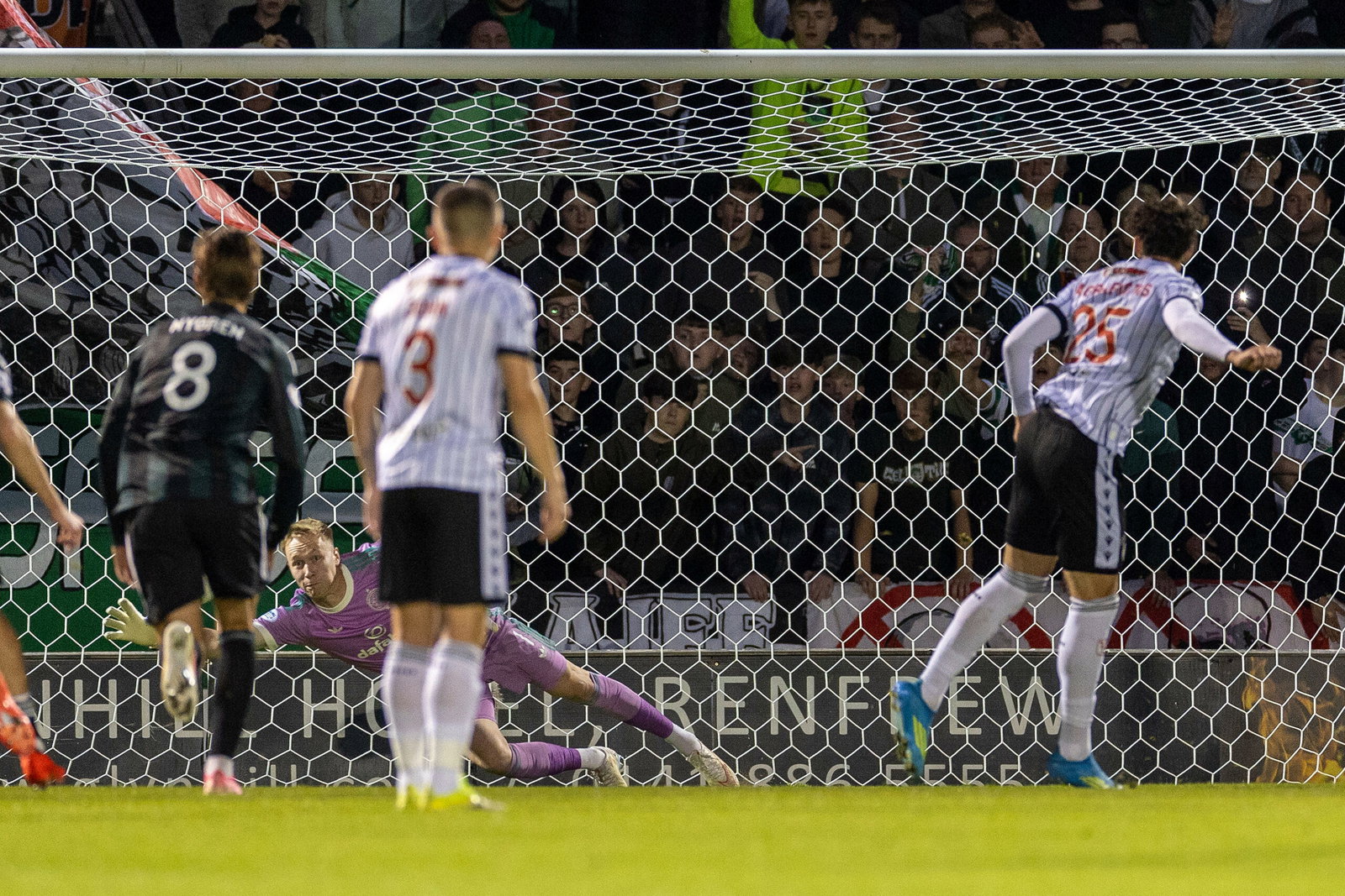 Agrafiotis of St Mirren scores from the spot