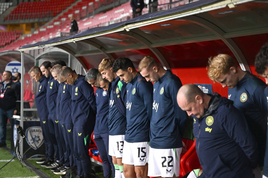 Israel vs. Republic of Ireland - Irish bench protest