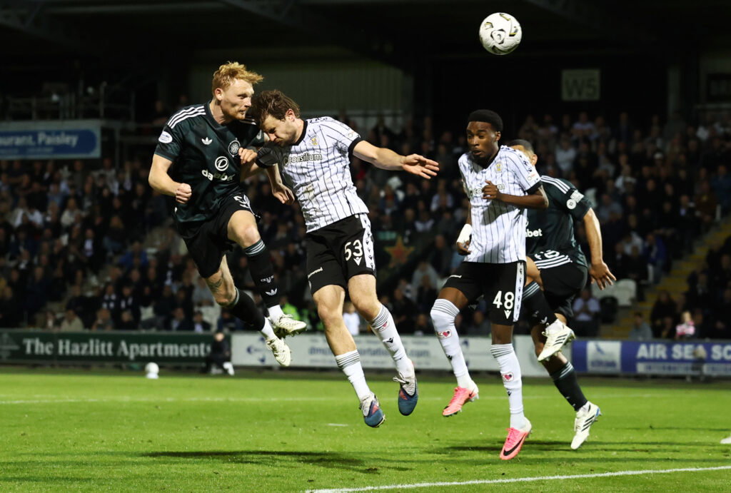 Liam Scales of Celtic scores