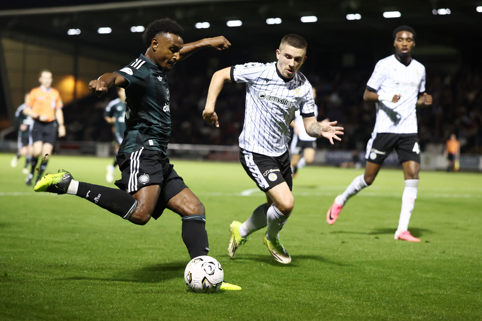 Haissem Hassan croses the ball