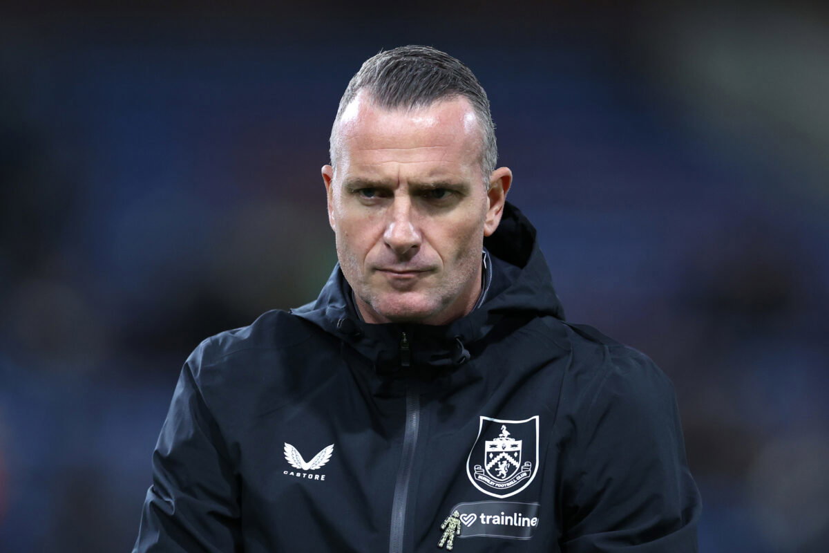 Nicky Hayen, Manager of Burnley, looks on during the warm up before the Championship 2026/27 match between Burnley and Charlton Athletic at Turf Moor on October 13, 2026