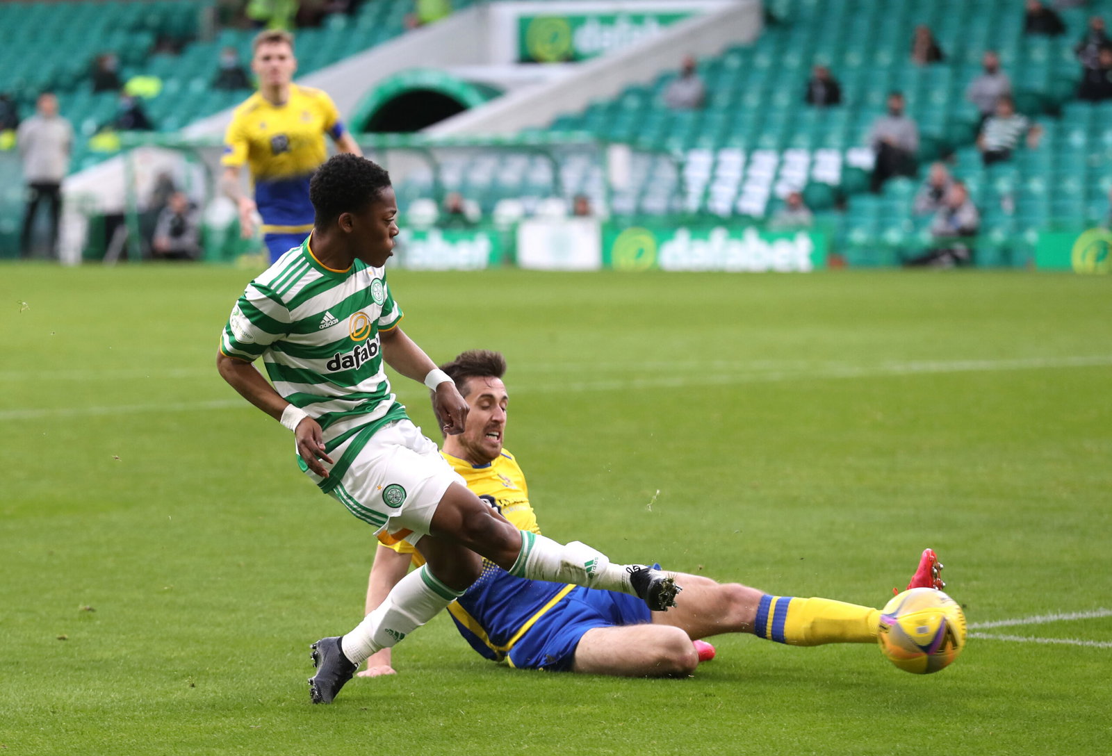 Karamoko Dembele of Celtic scores